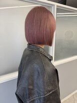 レノ(RENO)&nbsp;ブリーチハイトーンピンクベージュボブ髪質改善