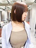 ロンド エメ 柏(Lond aimer)&nbsp;ブリーチなし/髪質改善/大人ガーリー/グレーブラウン/ボブ/柏柏