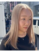 ガーデン ジングウマエ(GARDEN jingumae)&nbsp;ブロンドベージュカラー/セミロングヘア