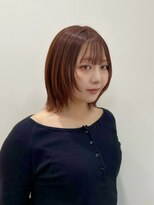 ユーシンエクラ(Yushin eclat)&nbsp;レイヤーボブ×オレンジカラー