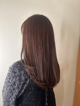 プランタンシエル(printemps CIEL) レイヤーカット ピンクベージュカラー