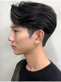 メンズ/センターパート/ニュアンスパーマ/アップバング