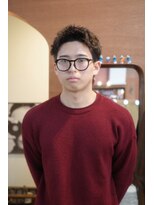 エディ(Edy)&nbsp;メンズパーマスパイキーショートツイストピンパーマ眉毛カット