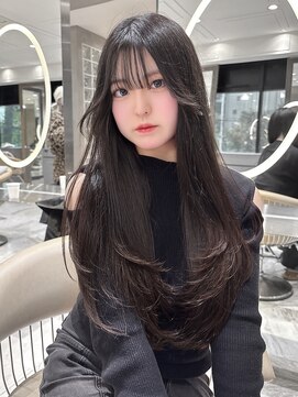 ロンド ジュルード 名古屋(Lond jeloud) 学割U24 韓国風 ウルフ フェイスレイヤー 顔周り 前髪