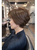 上品まとまりの大人ショートボブ