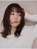【buZonブゾン】　切りっぱなしロブｘ顔まわりレイヤー