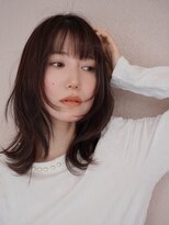ブゾン(buZon)&nbsp;【buZonブゾン】　切りっぱなしロブｘ顔まわりレイヤー
