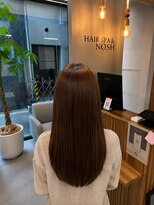 ヘアースパ ノッシュ 博多千代店(Hair Spa Nosh)&nbsp;Hair Spa Nosh 博多千代店/オレンジブラウン/髪質改善ストレート