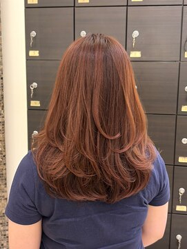 ヴィサージュ ギンザ VISAGE GINZA オレンジブラウン×ふわふわレイヤー