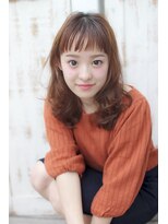 ミニヨン バイ ハピネス 高の原店(mignon by Happiness) 大人可愛いオン眉ワイドバングデジタルパーマ 奈良清水