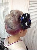 成人式日本髪風アップ