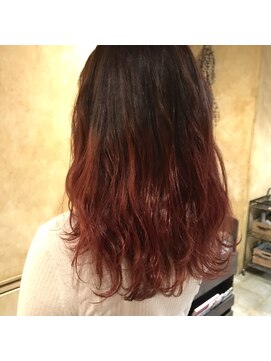 ユニーク(UniQ) 【UniQ・小笹】２回Ｒブリーチ+ピンクグラデーション