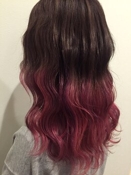 クロリ(Coloris) ぱっつんピンクグラデ