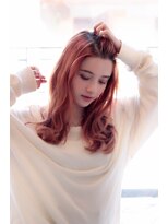 アブソ(Absolute) デザインカラー 無造作カール ピンク ボブディ2