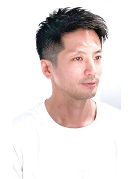 メリケンバーバーショップ コウベ(MERICAN BARBERSHOP KOBE) ビジネスくせ毛風パーマソフトツーブロック#m6121