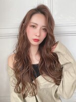 ジーナ 渋谷駅前(Zina)&nbsp;【Zina　渋谷】波ウェーブ×ブリーチなしココアブラウン