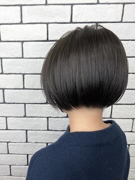 アットラップレーヴ(attrape-reve) 小顔見せ☆暗髪×前下がりショート10代20代30代40代