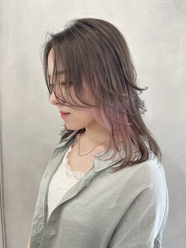 エイト ヘアサロン 渋谷本店(EIGHT) ケアブリーチ×ピンクインナー