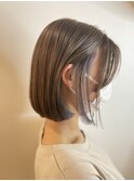 インナーカラーボブ