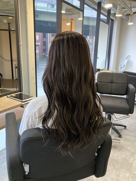 ラフ 難波店(LAFF) #黒髪#ボブルフ#ネビージュ#小顔#ワンレン