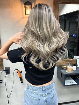 サニー 渋谷(SUNNY) バレイヤージュ、ココアベージュ、ハイライト、グレージュカラー