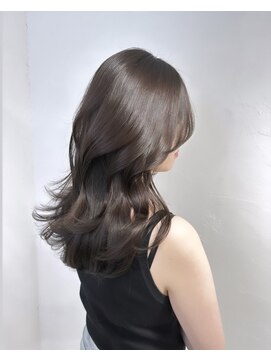 ムク 新宿(muc) 艶チョコグレージュ×ワンホンレイヤー
