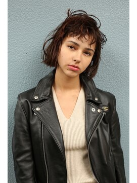 アンドレイ 表参道(andrey) [ANDREY]グレーベージュ/レイヤーロング/前髪パーマ黒髪カタログ