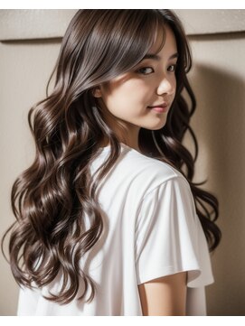 エトラ 渋谷店(etora) グレーベージュカラーダークアッシュ サイドバング韓国