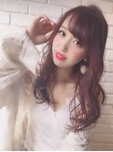 イメチェン/似合わせカット/フルバング/レッドブラウン/錦糸町