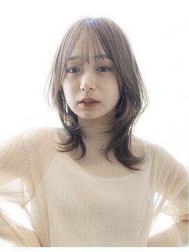 オースティン 調布アミックス(AUSTIN) 大人かわいい前髪セシルカットココアブラウンフリンジウェーブ