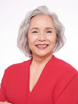 えがお美容室 奈良店&nbsp;分け目が気になる方に◎ボブパーマスタイル