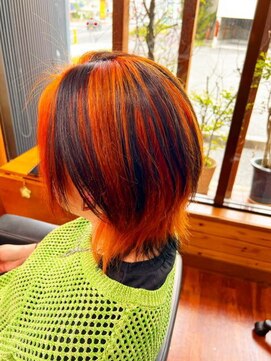 パレッツ Palet's LADY'S & MEN'S HAIR オレンジカラー