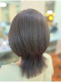 髪質改善カラー★透明感グレージュウルフカット