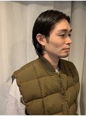 メンズ耳掛けセンターパート