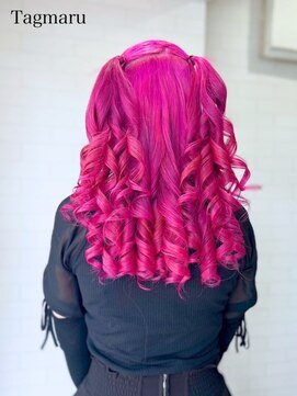 タグマル 推し活ヘアセット☆量産巻きツインハーフ