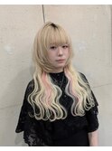 #ハイトーン#ウルフカット#シールエクステ#博多#美容室