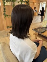 アドラーブル 長岡リップス旭岡店(adorable)&nbsp;ブリーチなし秋色カラーオリーブカラーミディアムレイヤー