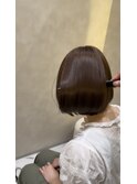 ボブウルフ艶カラー×髪質改善tr