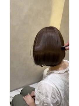 ジーナ 滋賀守山(Zina) ボブウルフ艶カラー×髪質改善tr