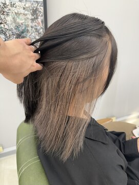 ヘアーアンドビューティーザ エフ(Hair Beauty the F) /ベージュインナーカラー/