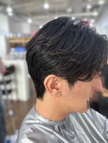 オーシャントーキョー 大阪(OCEAN TOKYO) ワックスなしツーブロックメンズセンターパートニュアンスパーマ