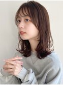 ミディアムレイヤー、外ハネボブ、グレージュ、脱白髪染め☆
