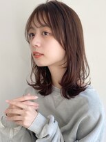 トゥーナ 表参道(tona) ミディアムレイヤー、外ハネボブ、グレージュ、脱白髪染め☆