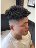 スキンフェード 束感