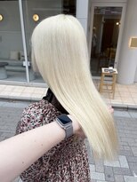 ミーム 原宿 表参道(meme)&nbsp;◎ブロンドハイトーンデザインカラーアンブレラカラー金髪