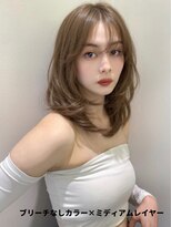 シェリ(che'rie) ブリーチハイライト髪質改善ダブルカラーレイヤーカット