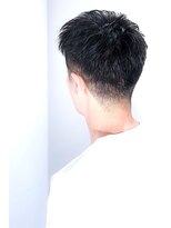 メリケンバーバーショップ コウベ(MERICAN BARBERSHOP KOBE)&nbsp;ビジネスくせ毛風パーマソフトツーブロック#m6152