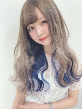 クアンタイム(Qan time)の写真/15周年記念エクステメニュー¥2000OFF!カラーとグラデーションが人気☆レインボーカラーエクステも豊富♪
