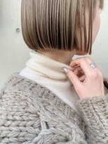 カイコヘアーアンドアートスタジオ(kaiko hair&art studio) くすみベージュとミニボブ