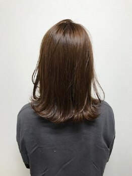 ウイッシュヘアー 円座店(wish hair)の写真/ヘアケアSalonならではの髪へのこだわりで潤ツヤ髪を実現◎発色も良く髪と頭皮に優しくダメージレスが叶う!